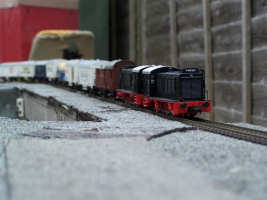 Back-to-back diesel locos.